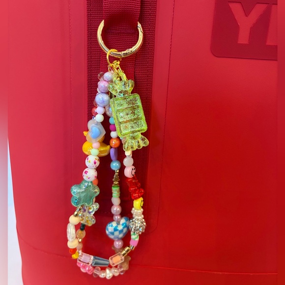 Colorful Beaded Keychain Accessory - Picture 1 of 3